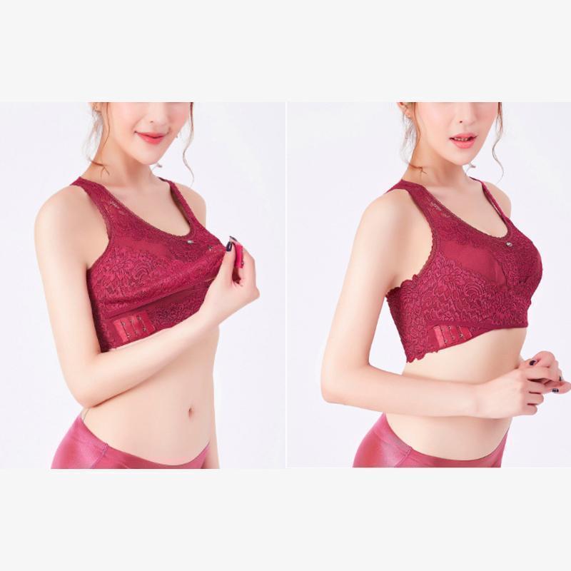 Ciaovie Soutien-gorge sans armatures en dentelle avec boucle latérale sur le côté - ciaovie