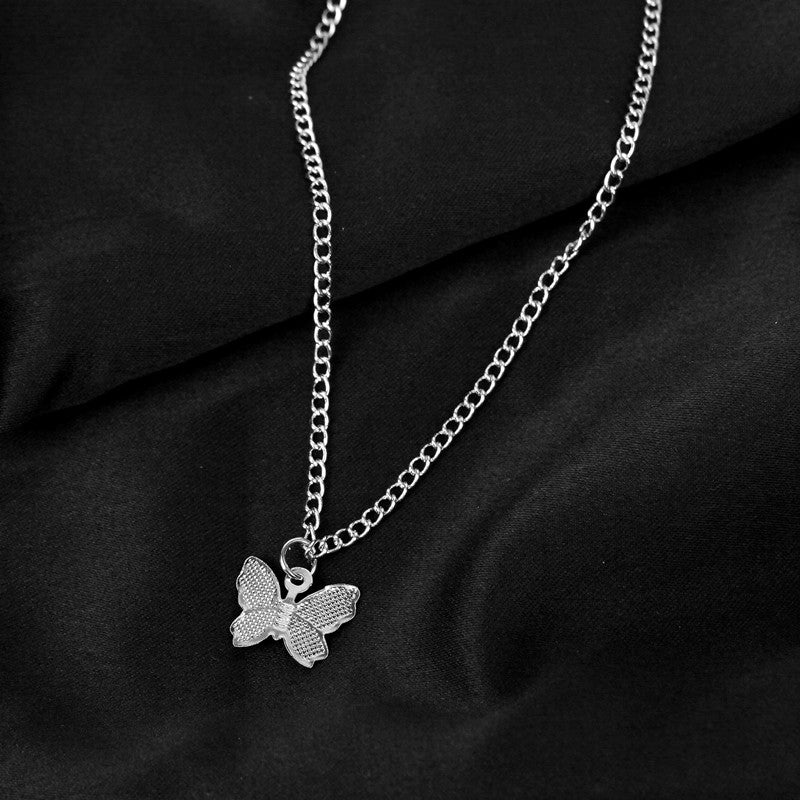 Collier Pendentif Papillon Vintage