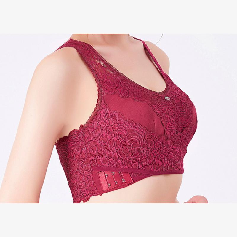 Ciaovie Soutien-gorge sans armatures en dentelle avec boucle latérale sur le côté - ciaovie