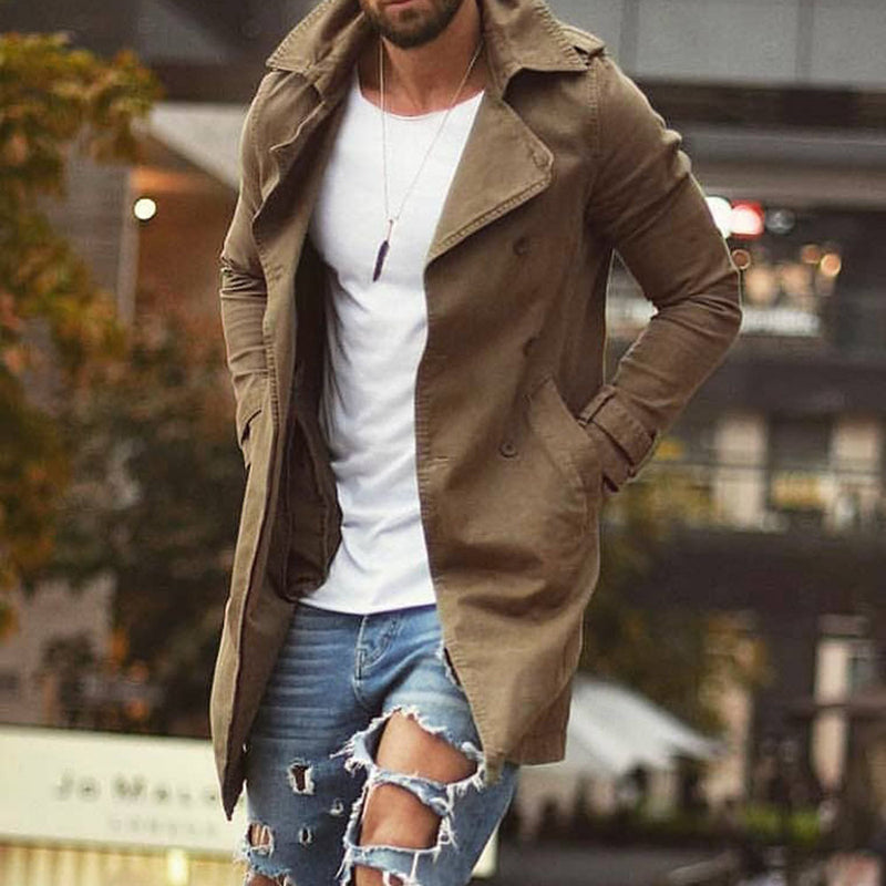 Trench coupe slim pour homme