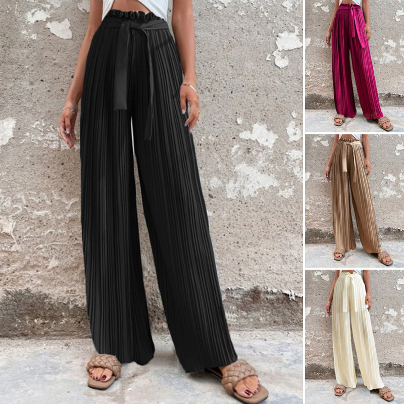 Pantalon Ample à Volants