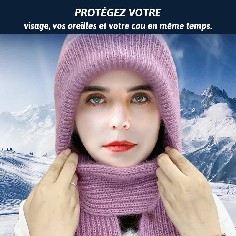 Écharpe coupe-vent avec protection auditive intégrée