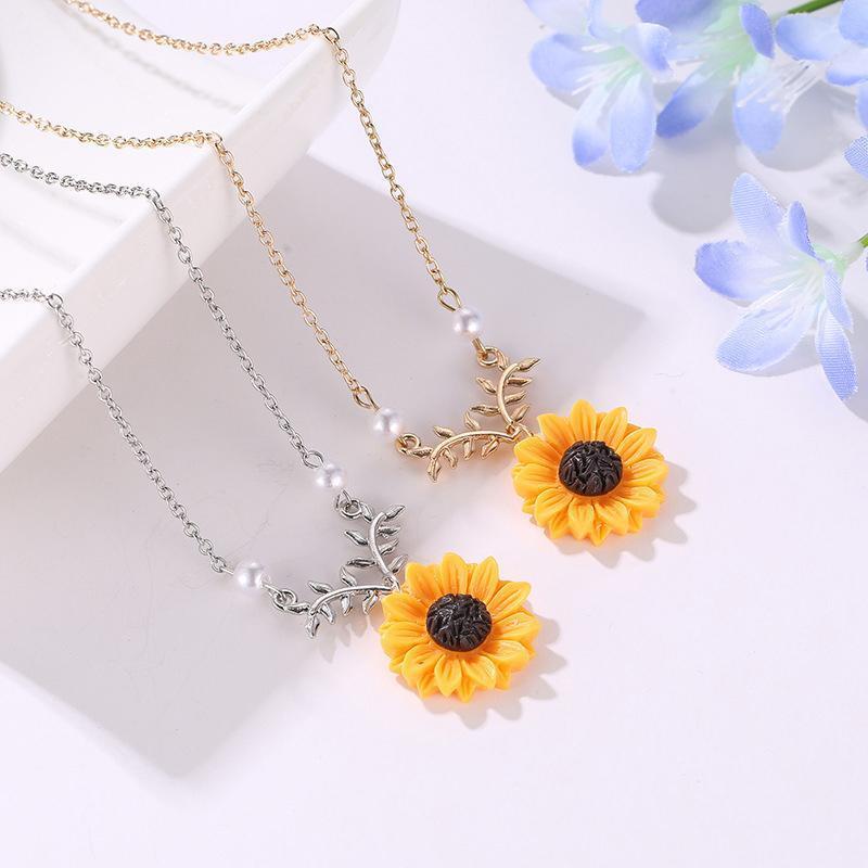 Collier de Tournesol avec Perles Fascinantes