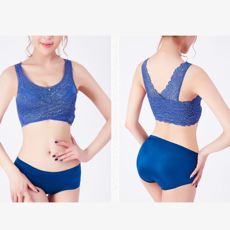 Ciaovie Soutien-gorge sans armatures en dentelle avec boucle latérale sur le côté - ciaovie