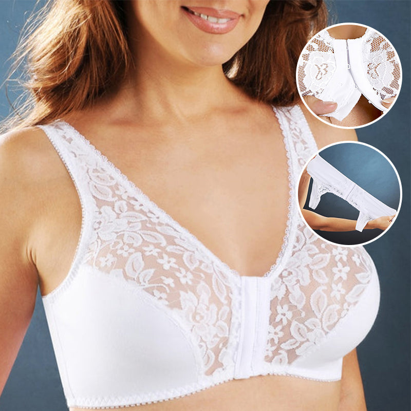 Soutien-Gorge Dentelle Grande Taille Sans Anneau Acier