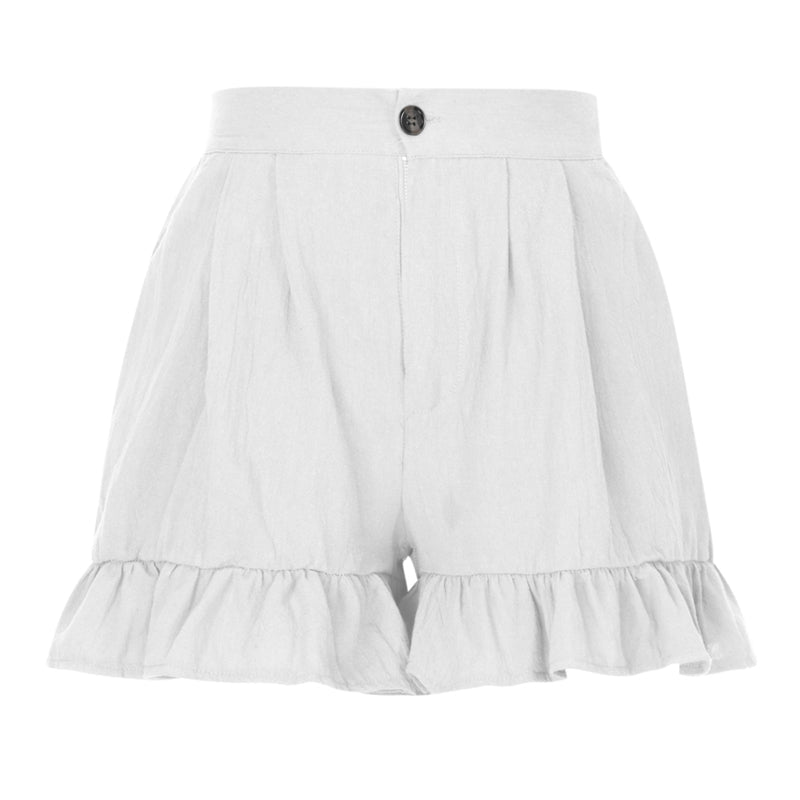 Short d'été femme taille haute