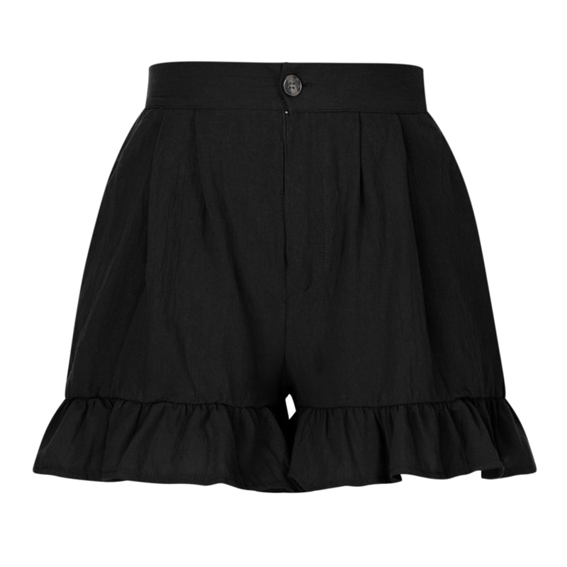 Short d'été femme taille haute